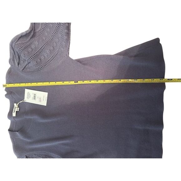 Splendid textured blouson sleeve sweater pullover sz small red burgundy - Picture 5 of 6